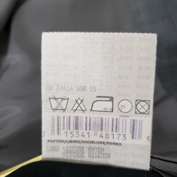 Hugo Boss Angelico Lucca Suit Jacket Sport Coat 42 R Virgin Italian 120s Wool - Picture 12 of 14